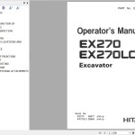 Hitachi EX270 EX270LC Operator's Manual EM158-1-4