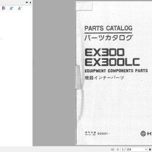 Hitachi EX300 300LC 300H 300LCH Parts Catalog