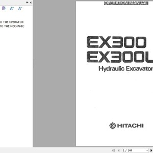 Hitachi EX300 EX300LC Operator's Manual EM159-1-1