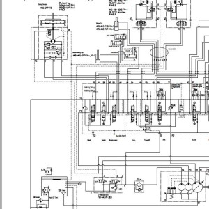 Hitachi EX30U EX32UE EX35U EX36UE Hydraulic Circuit Diagram T589E-01