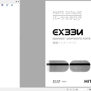 Hitachi EX33U Parts Catalog