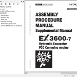 Hitachi EX3600-7 Cummins FCO Assembly Procedure Manual PMKFA91-EN-AM00(20230725)