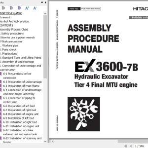 Hitachi EX3600-7B MTU T4F Assembly Procedure Manual PMKFE90-EN-AM00(20230623)