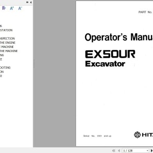 Hitachi EX50UR Operator's Manual EM10E-1-2