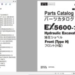 Hitachi EX5600-7 Front Type H Parts Catalog PKGA90-OP2-1