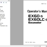 Hitachi EX60-5 EX60LC-5 Operator's Manual EM1C1-1-1
