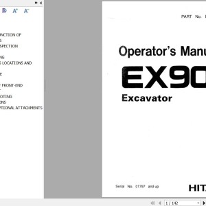 Hitachi EX90 Operator's Manual EM11C-1-5