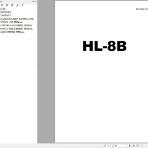 Hitachi HL-8B Service Manual KO-022-02