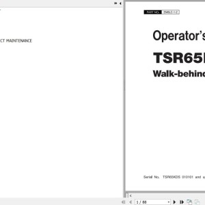 Hitachi TSR65KDS Operator's Manual EM8LC-1-2