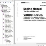 Hitachi ZC220P-5 ZC220P-6 Kubota V3800 Series Technical Manual ETAB-EN-01