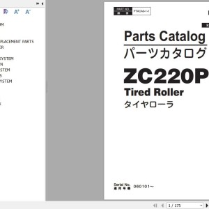 Hitachi ZC220P-6 Parts Catalog PTACA0-1-1