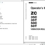 Hitachi ZC35C ZC35T ZC50C ZC50T Operator's Manual EMTCAA0-1-1