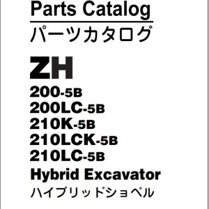 Hitachi ZH200-5B Series Parts Catalog EN JP