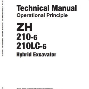 Hitachi ZH200-6 ZX200LC-6 ZH210-6 ZX210LC-6 Technical Manual