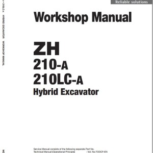 Hitachi ZH200-A Workshop Manual