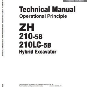 Hitachi ZH210-5B ZX210LC-5B Technical Manual
