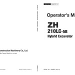 Hitachi ZH210LC-5B Operators Manual ENMDCS-1-2