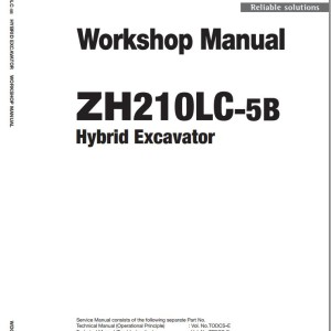 Hitachi ZH210LC-5B Workshop Manual