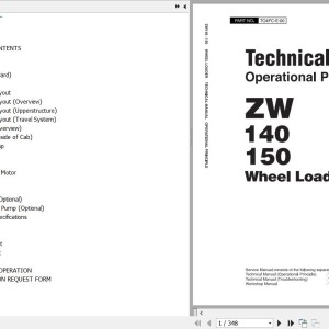 Hitachi ZW140 ZW150 Techinical Manual Operational Principle TO4FC-E-00