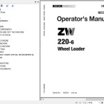 Hitachi ZW220-6 Operator's Manual