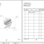 Hitachi ZW310-5B ZW330-5B Hino E13C-VV Engine Parts Catalog PNFA-EG1-3