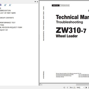 Hitachi ZW310-7 Technical Manual Troubleshooting TTNFQ50-EN-00(20230421)