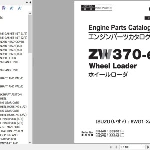 Hitachi ZW370-6 Parts Catalog