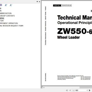 Hitachi ZW550-6 Technical Manual Operational Principle TONHK70-EN-00