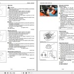 Hitachi ZW65 75 80 90 95 Kubota V3300DI-E2B V3300DI-T-E2B Engine Manual KM-00E2B-E-00