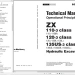 Hitachi ZX110-3 ZX120-3 ZX135US-3 Technical Manual