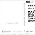 Hitachi ZX200-3 to ZX40N-3 Parts Catalog