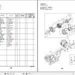 Hitachi ZX50U-5N Yanmar 4TNV88C-PHB Engine Parts Catalog PAED-EG1-1