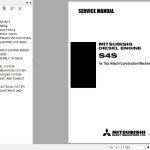 Hitachi ZX80-GI Mitsubishi S4S(E) Engine Service Manual 99616-32100