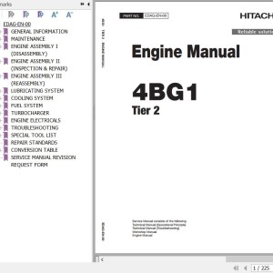 Isuzu 4BG1 Tier2 Engine Manual EDAG-EN-00