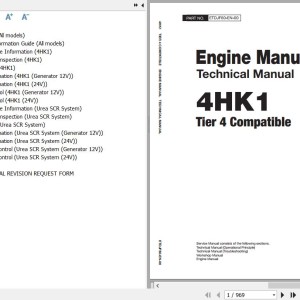 Isuzu 4HK1 Tier 4 Compatible Technical Manual ETDJF60-EN-00