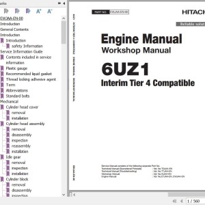 Isuzu 6UZ1 Interim Tier 4 Compatible Workshop Manual EWJAA-EN-00