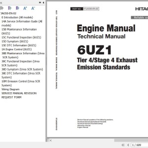 Isuzu 6UZ1 Tier 4 Compatible Technical Manual ETJAG50-EN-02