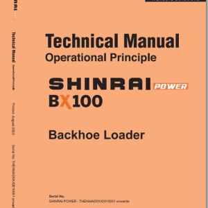 Shinrai Power BX100 Technical Manual Operating Principle NMAD0–EN–TM(OP)-01