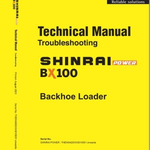 Shinrai Power BX100 Technical Manual Troubleshooting NMAD0–EN–TM(T)-01