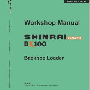 Shinrai Power BX100 Workshop Manual NMAD0–EN–WS-01