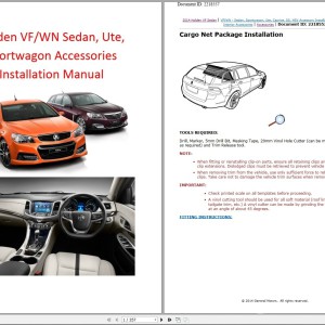 HOLDEN Collection Models Workshop Service Manuals PDF