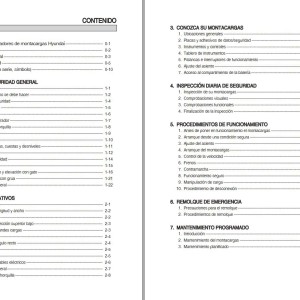 Hyundai 22B-9 25B-9 30B-9 32B-9 35B-9 Operators Manual ES