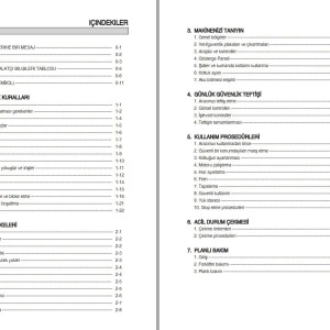 Hyundai 22B-9 25B-9 30B-9 32B-9 35B-9 Operators Manual TR