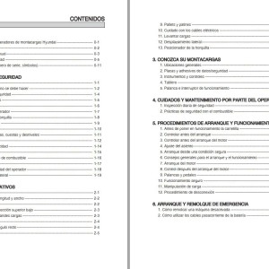 Hyundai 35D-9K 40D-9K 45D-9K 50DA-9K Operators Manual ES