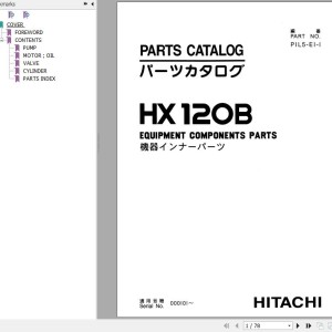 Hitachi HX120 Parts Catalog