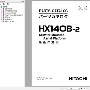 Hitachi HX140B-2 Parts Catalog