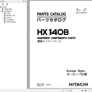 Hitachi HX140B Parts Catalog