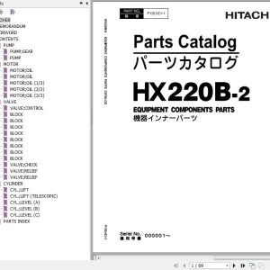 Hitachi HX220B-2 Parts Catalog