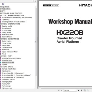 Hitachi HX220B Workshop Manual W1ETE-00