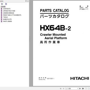 Hitachi HX64B-2 Parts Catalog